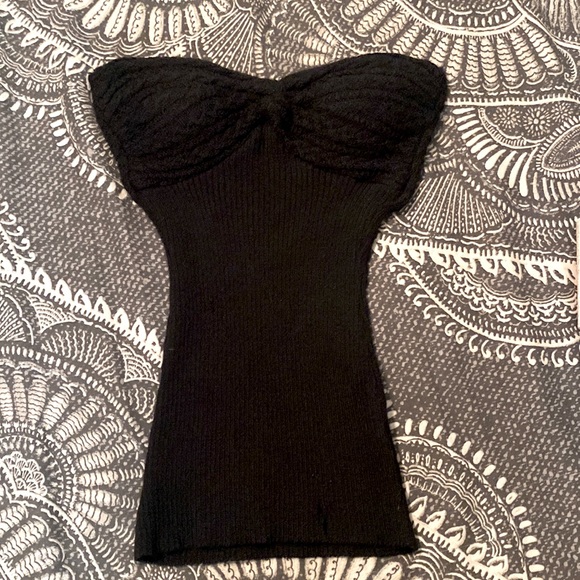 Catherine Malandrino 100% alpaca knit sweater tube top - Picture 1 of 6